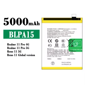 Replacement battery BLPA15 for OPPO Realme 11 5G / Realme 11 Pro 4G 5G / Reno 11 5G