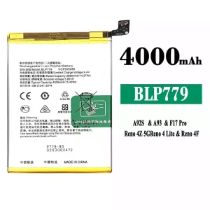 Replacement battery BLP779 for OPPO A92S / A93 / F17 Pro / Reno 4Z 5G / Reno 4 Lite / Reno 4F