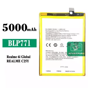 Replacement battery BLP771 for OPPO Realme C25Y / Realme 6i