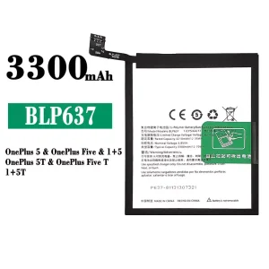 Replacement battery BLP637 for OnePlus 5 / OnePlus 5T