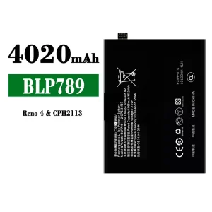Replacement battery BLP789 for OPPO Reno 4 5G