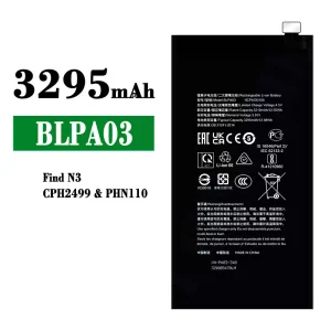 Replacement battery BLPA03 for OPPO Find N3