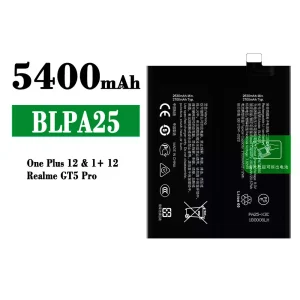 Replacement battery BLPA25 for OPPO One plus 12/Realme GT5 Pro