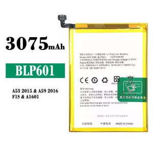 Replacement battery BLP601 for OPPO A53 2015/A59 2016/F1S