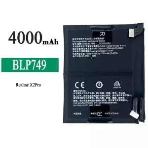 Replacement battery BLP749 for OPPO Realme X2 Pro
