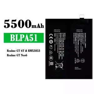 Replacement battery BLPA51 for OPPO Realme GT 6T/ Realme GT Neo 6