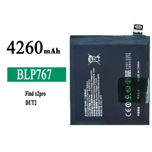 Replacement battery BLP767 for OPPO Find x2 pro
