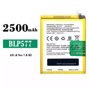 Replacement battery BLP577 for OPPO A51/Neo 7 R3