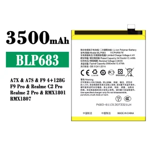 Replacement battery BLP683 for OPPO A7X / A7S / F9 Pro / Realme C2 Pro / Realme 2 Pro