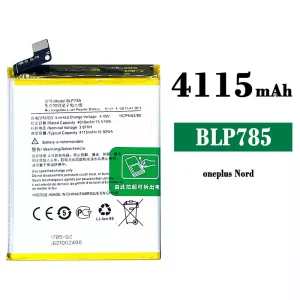 Replacement battery BLP785 for OPPO oneplus Nord