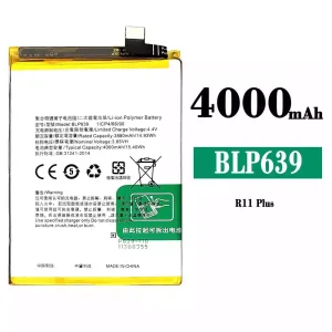 Replacement battery BLP639 for OPPO R11 Plus