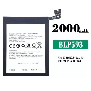 Replacement battery BLP593 for OPPO Neo 5 2015/Neo 5s/A31 2015