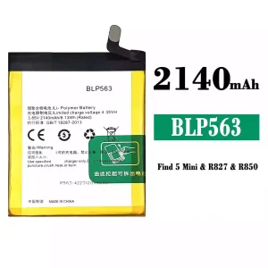Replacement battery BLP563 for OPPO Find 5 mini/R827/R827T/R850