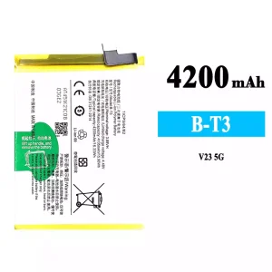 Replacement battery B-T3 for VIVO V23