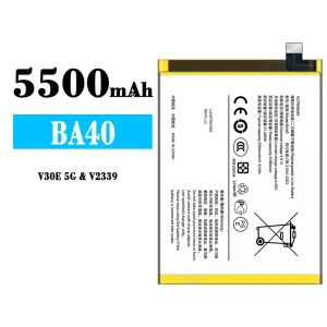Replacement battery BA40 for VIVO V30E 5G