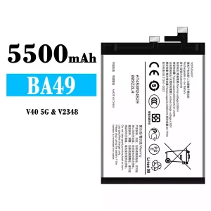 Replacement battery BA49 for VIVO V40 5G