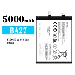 Replacement battery BA27 for VIVO Y100 5G/V40 Lite