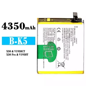 Replacement battery B-K5 for VIVO X30 /X30 Pro
