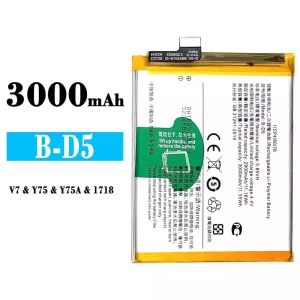 Replacement battery B-D5 for VIVO V7/Y75/Y75A