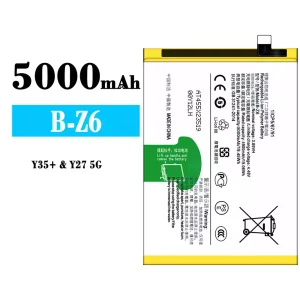 Replacement battery B-Z6 for VIVO Y35+/Y27 5G