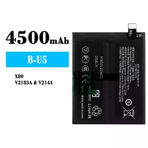 Replacement battery B-U5 for VIVO X80