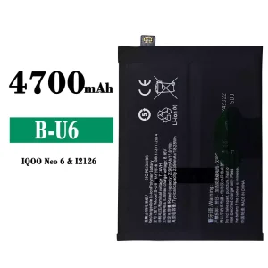 Replacement battery B-U6 for VIVO iQOO Neo6