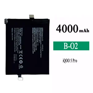 Replacement battery B-O2 for VIVO iQOO 5 Pro