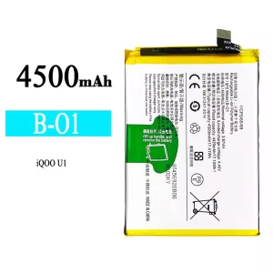 Replacement battery B-O1 for VIVO iQOO U1