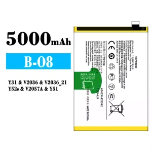 Replacement battery B-O8 for VIVO Y31/Y52s/Y51