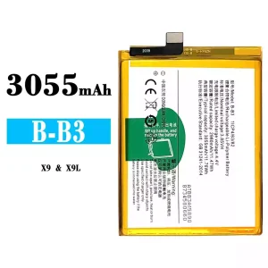 Replacement battery B-B3 for VIVO X9/X9L