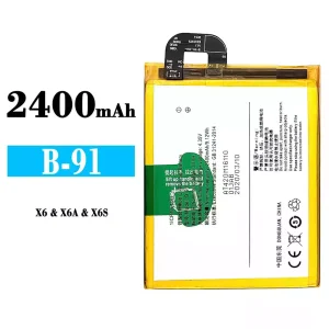 Replacement battery B-91 for VIVO X6/X6A/X6S