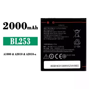 Replacement battery BL253 for Lenovo A1000/A2010/A2010-a