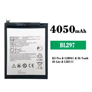 Replacement battery BL297 for Lenovo K5 Pro / Z6 Youth / Z6 Lite