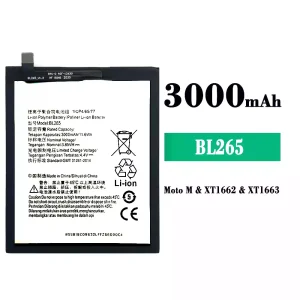 Replacement battery BL265 for Lenovo Moto M/XT1662/XT1663