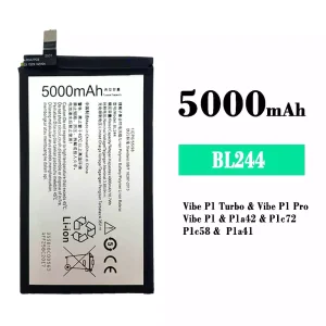 Replacement battery BL244 for Lenovo Vibe P1 Turbo / Vibe P1 Pro / Vibe P1