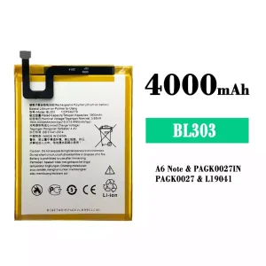 Replacement battery BL303 for Lenovo A6 Note
