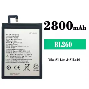 Replacement battery BL260 for Lenovo Vibe S1 Lite