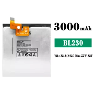 Replacement battery BL230 for Lenovo Vibe Z2/Z2T/K920 Mini Z2W