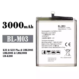 Replacement battery BL-M03 for LG K22 / K22 Plus