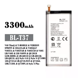Replacement battery BL-T37 for LG V40 ThinQ / Q8 2018 / Q Stylo 4 / Stylo 4 Plus
