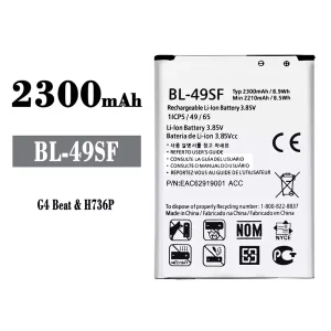 Replacement battery BL-49SF for LG G4 Beat