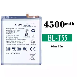 Replacement battery BL-T55 for LG Velvet 2 Pro
