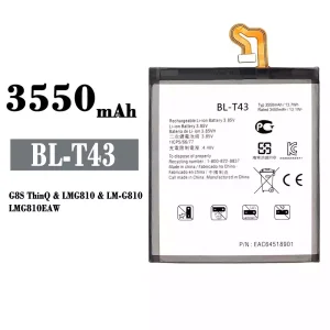 Replacement battery BL-T43 for LG G8S ThinQ