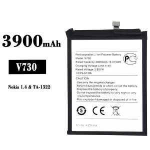 Replacement battery V730 for Nokia 1.4/TA1322