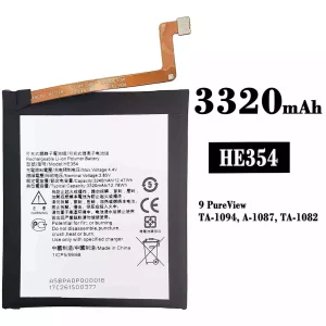 Replacement battery HE354 for Nokia 9 PureView