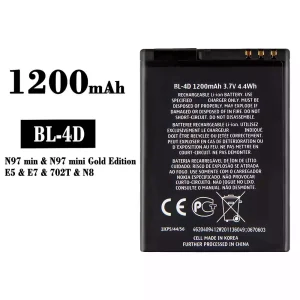 Replacement battery BL-4D for Nokia N97 mini/E5/E7/702T/N8