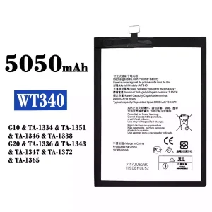 Replacement battery WT340 for Nokia G10 / G20