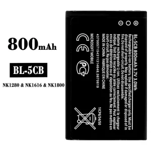 Replacement battery BL-5CB for Nokia NK1280/NK1616/NK1800