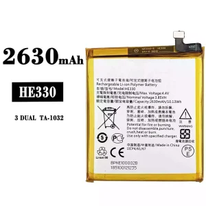 Replacement battery HE330 for Nokia 3 DUAL