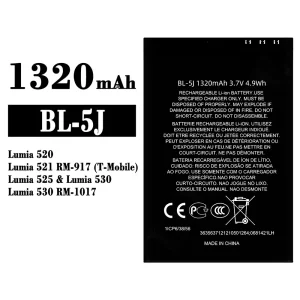 Replacement battery BL-5J for Nokia Lumia 520 Lumia 521  Lumia 525 Lumia 530